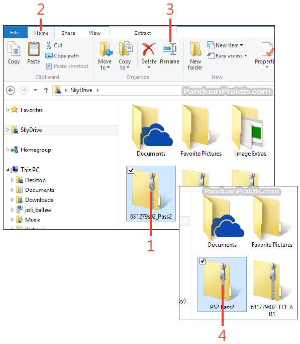 Cara Mengganti Atau Mengubah Nama File Atau Folder Di