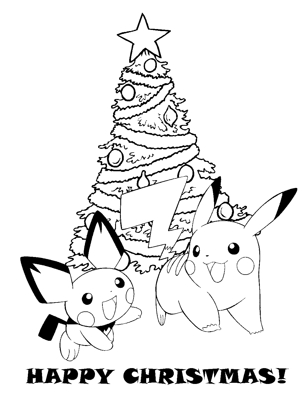 Pokemon Christmas Coloring Pages Sketch Coloring Page