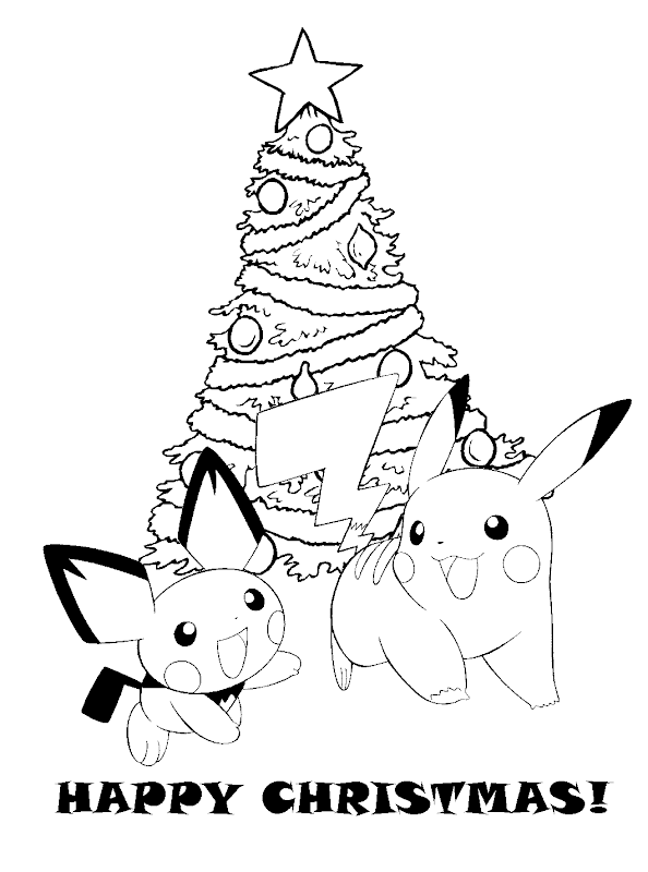 here are two pokemon coloring pages with a christmas theme if you like  title=