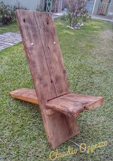 Silla vikinga de madera DIY