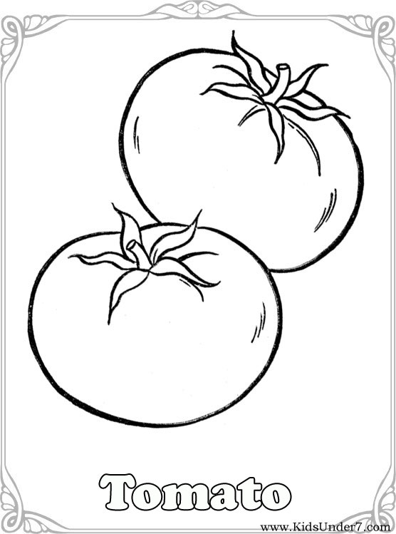 vegtable coloring pages - photo #5