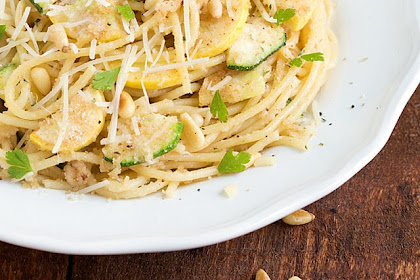 SUMMER SQUASH LEMON SPAGHETTI