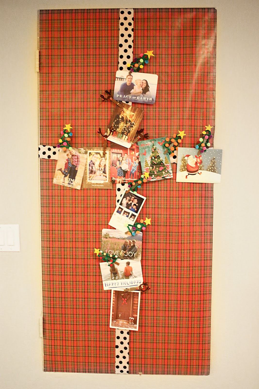 Door Christmas Card Holder