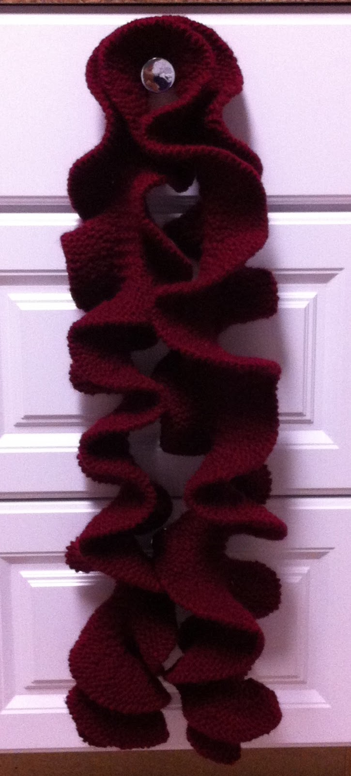 My Useless Crafts and Such Burgundy Potato Chip Scarf