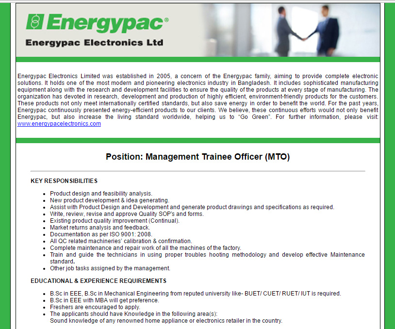 management trainee job description