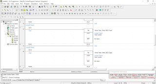 Tutorial PLC, TIMER Runing LED