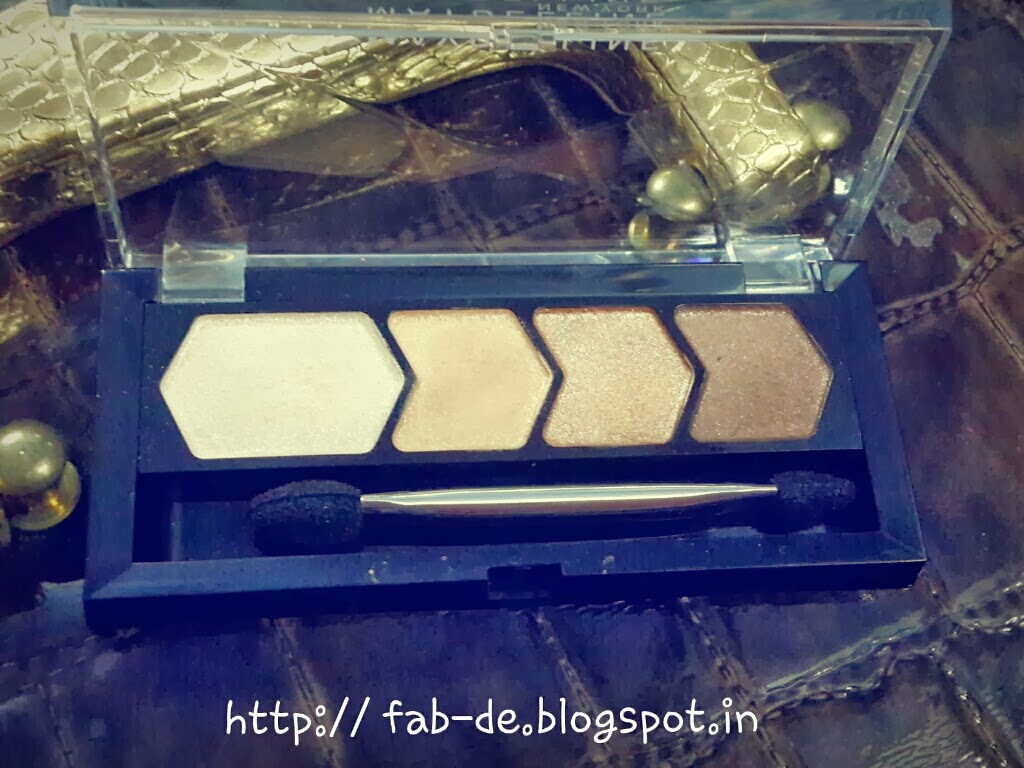 Maybelline Diamond Glow Eyeshadow quad 01 Copper Brown review