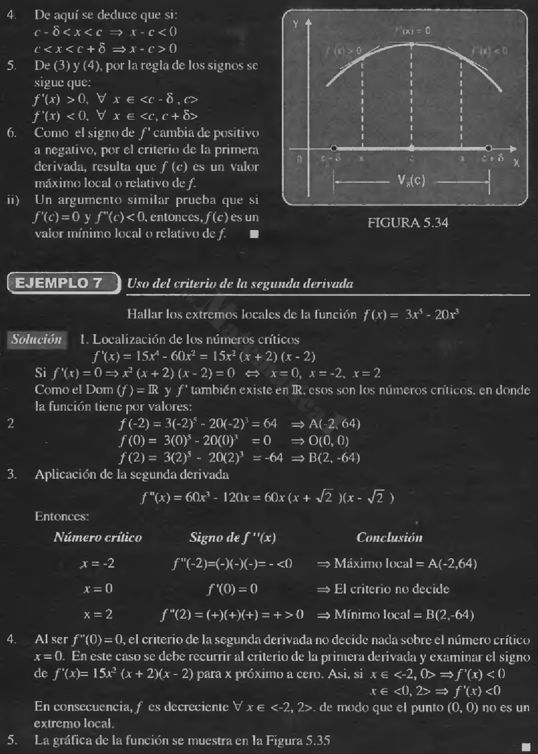 CRITERIO DE LA SEGUNDA DERIVADA EJERCICIOS RESUELTOS PDF