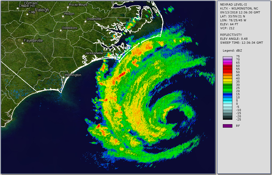 Tropical Atlantic Update Florence's wind and rain reaching eastern