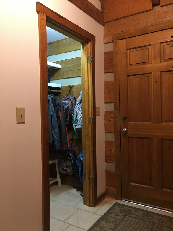 Hood Creek Log Cabin Coat Closet Organization Makeover 100 Room