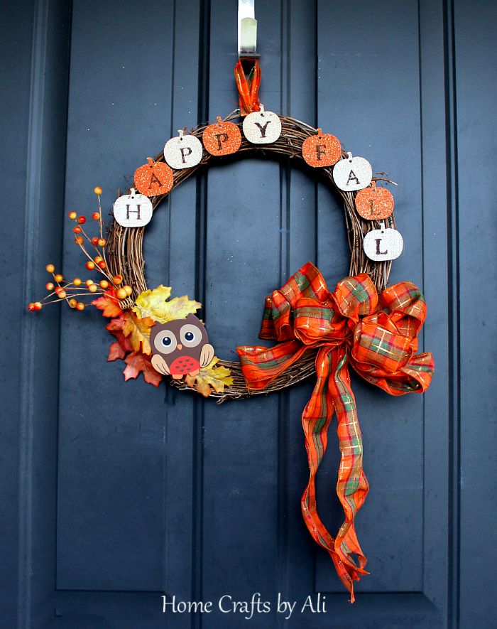 How to Make a Fall Wreath Home Crafts by Ali