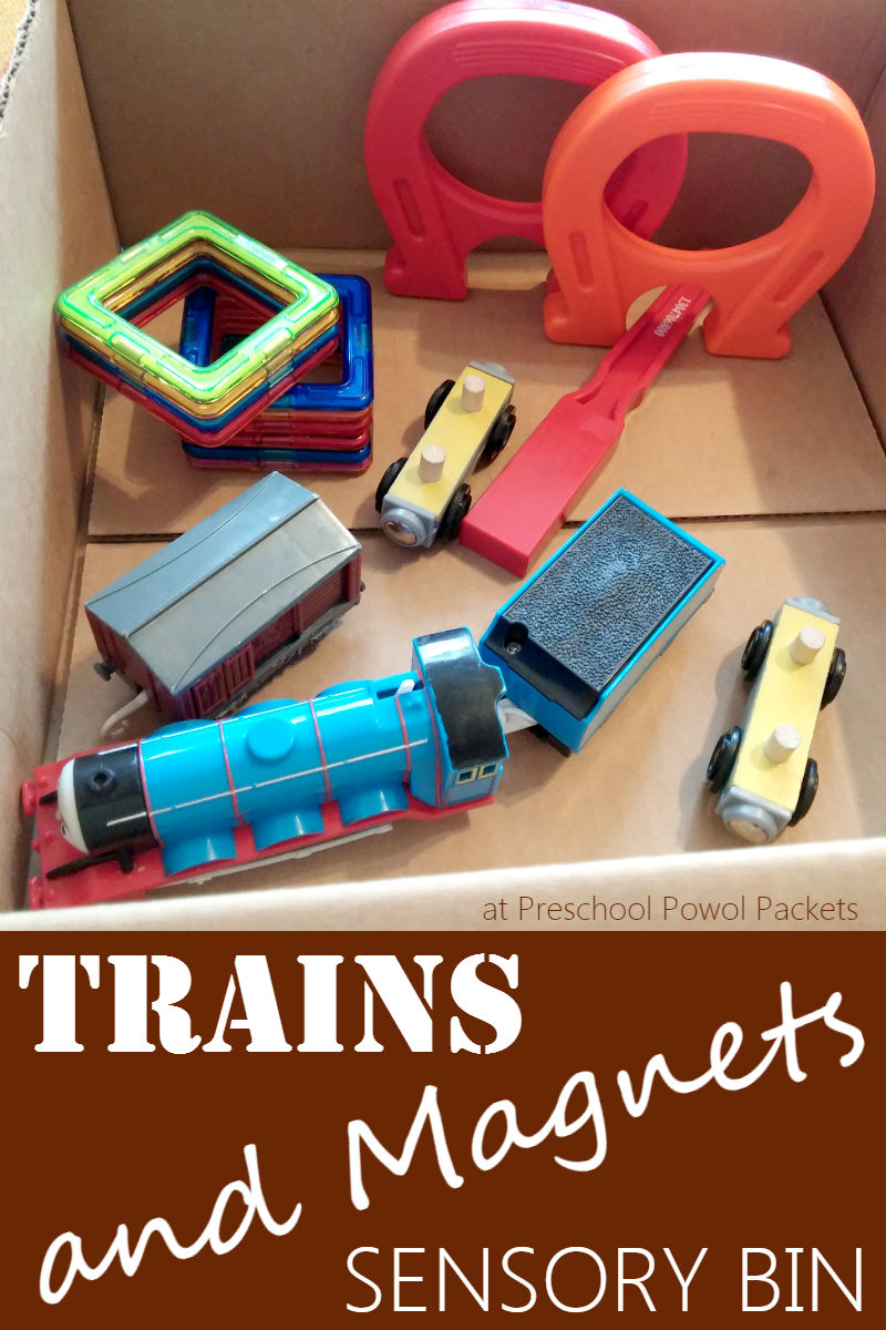 & Trains Sensory Bin Preschool Powol Packets