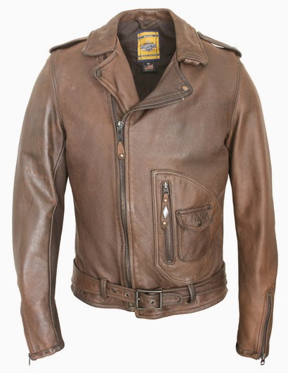 Brown Leather Jacket: