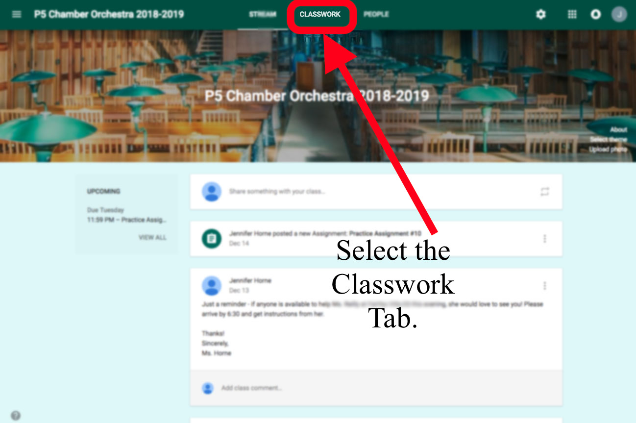Topics in Google Classroom