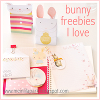 round-up of bunny freebies