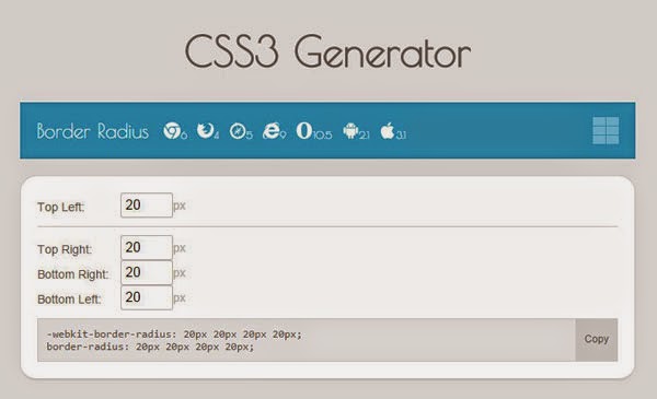 CSS3 Generato Tools Web Design Professional CSS3 Generato