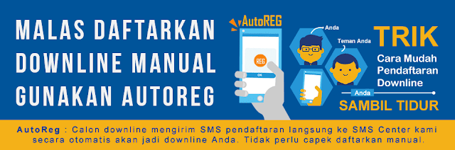 AutoReg Daftar Downline Pulsa Otomatis