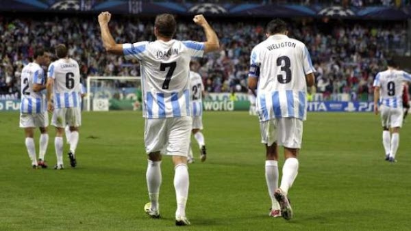 Málaga, hace siete años desde la victoria ante el Milan en Champions