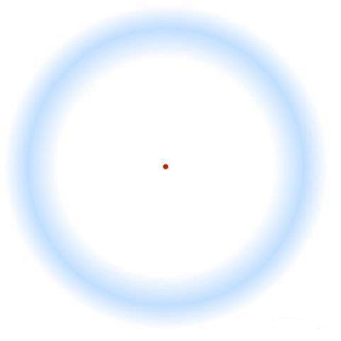 Blue Circle Disappearing Optical Illusion