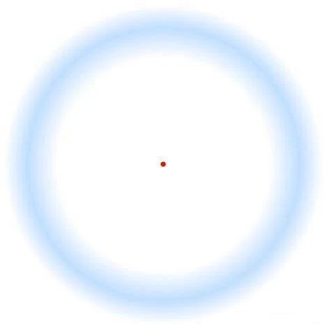 Blue Circle Disappearing Optical Illusion