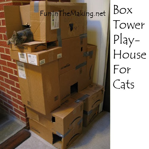 love is an animal THE BEST HOLIDAY GIFT FOR YOUR CAT HOMEMADE BOX CASTLE!