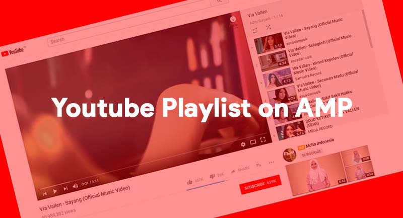 Menampilkan Playlist Video Youtube Di Blog AMP HTML