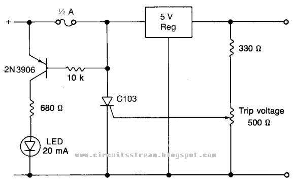Build a Power supply Protection Circuit Diagram | Electronic Circuit
