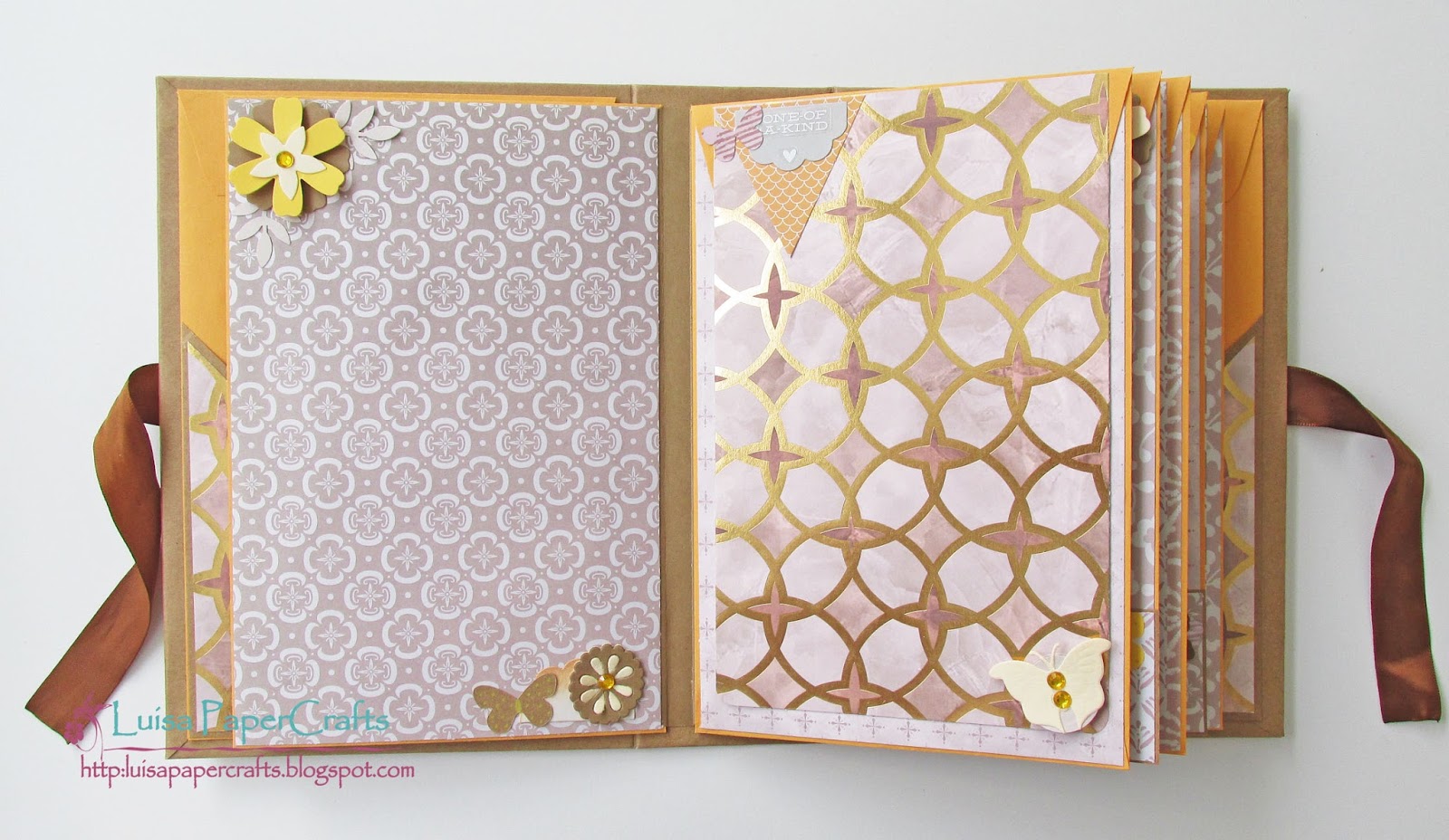 Luisa PaperCrafts Album Scrapbook con sobres manila