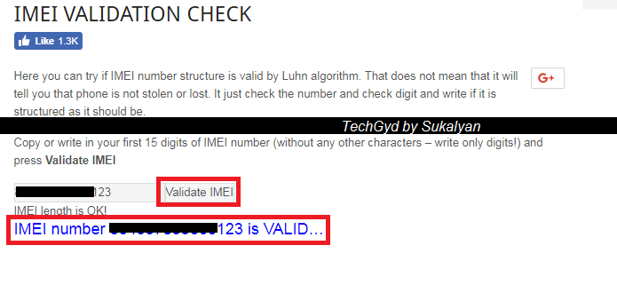 IMEI validator IMEI validator
