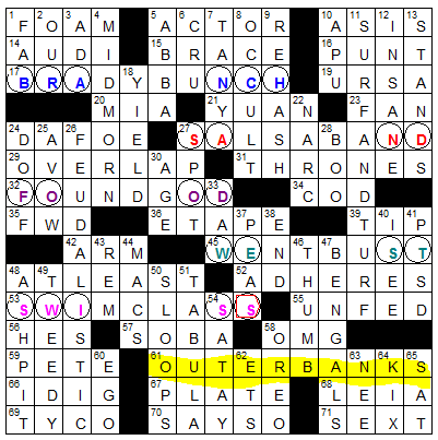 Single minded crossword puzzle