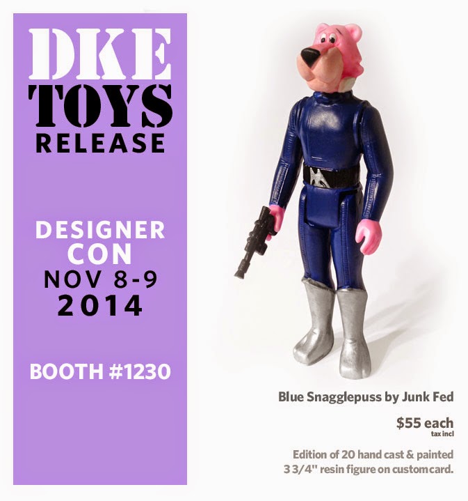 Designer Con 2014 Exclusive Blue Snagglepuss Bootleg Star Wars Resin Figure by Junk Fed