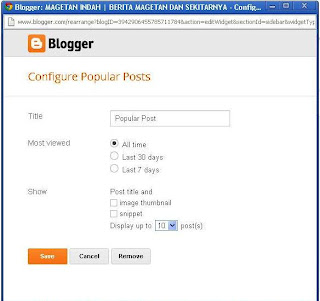 Edit Popular Post Bawaan Blogger Biar Menarik