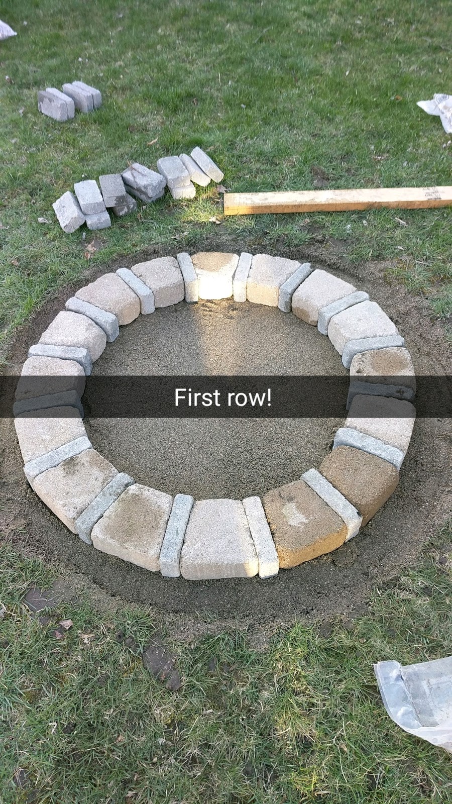 Diy Brick Fire Pit For Only 80, 48 Fire Pit Ring Menards