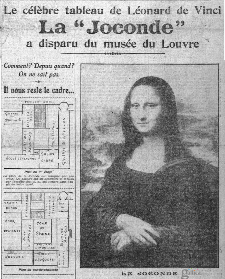 Lisa Papineau Le vol de la Joconde, c'était il y a cent ans