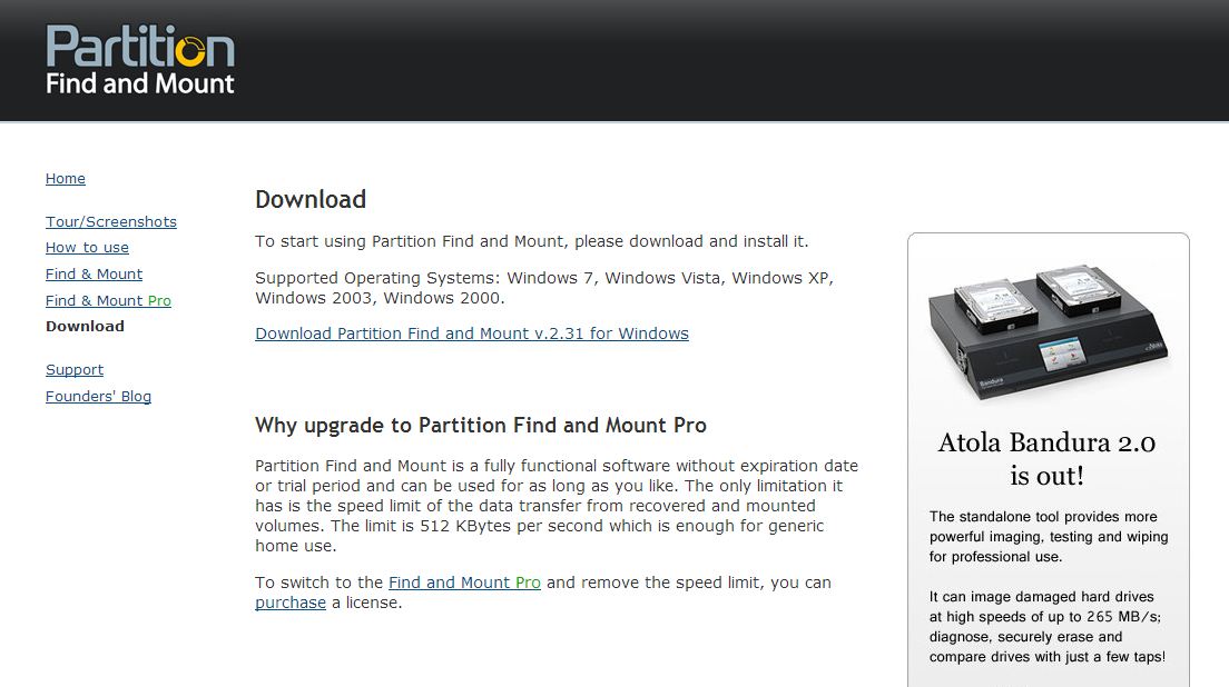 No partition found