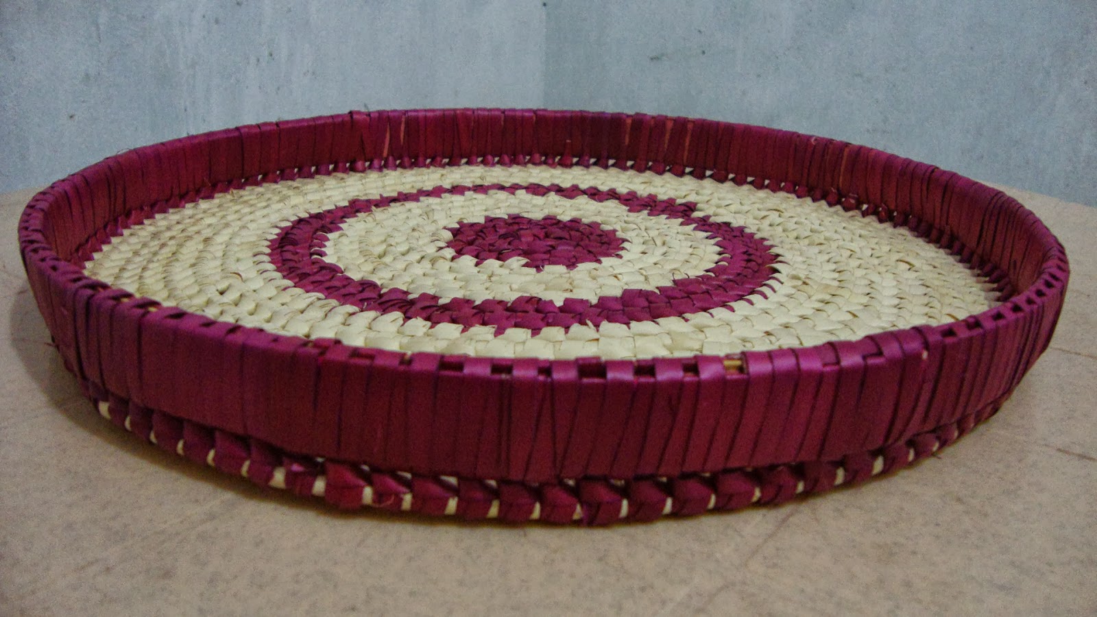 PULICAT HANDICRAFTS PALM LEAF TAMBULAM TRAY