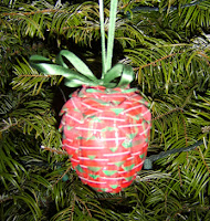 Ribbon Pinecone Ornaments