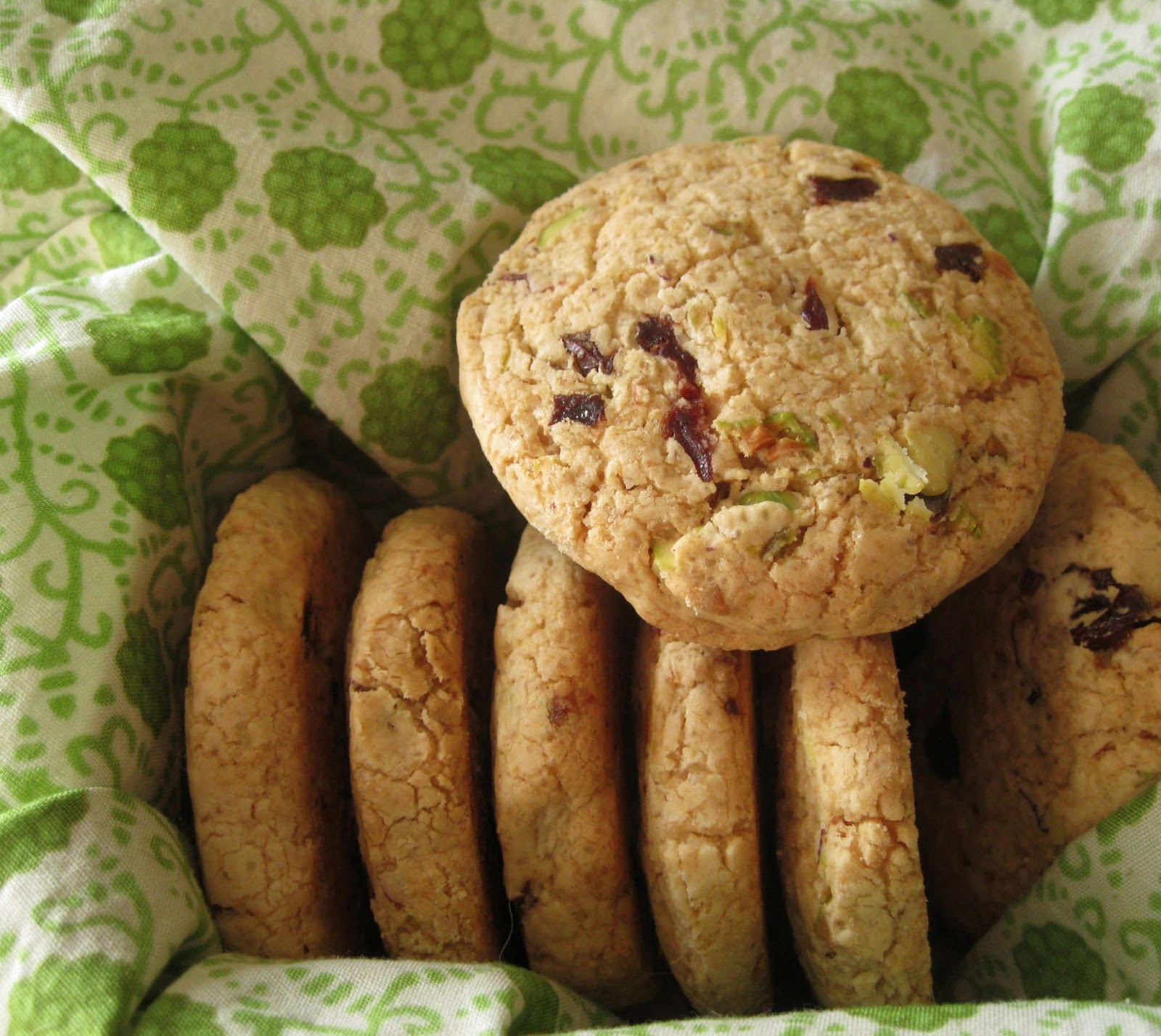 Dust with Flour Cherry Pistachio Slice and Bake Cookies (Gluten Free