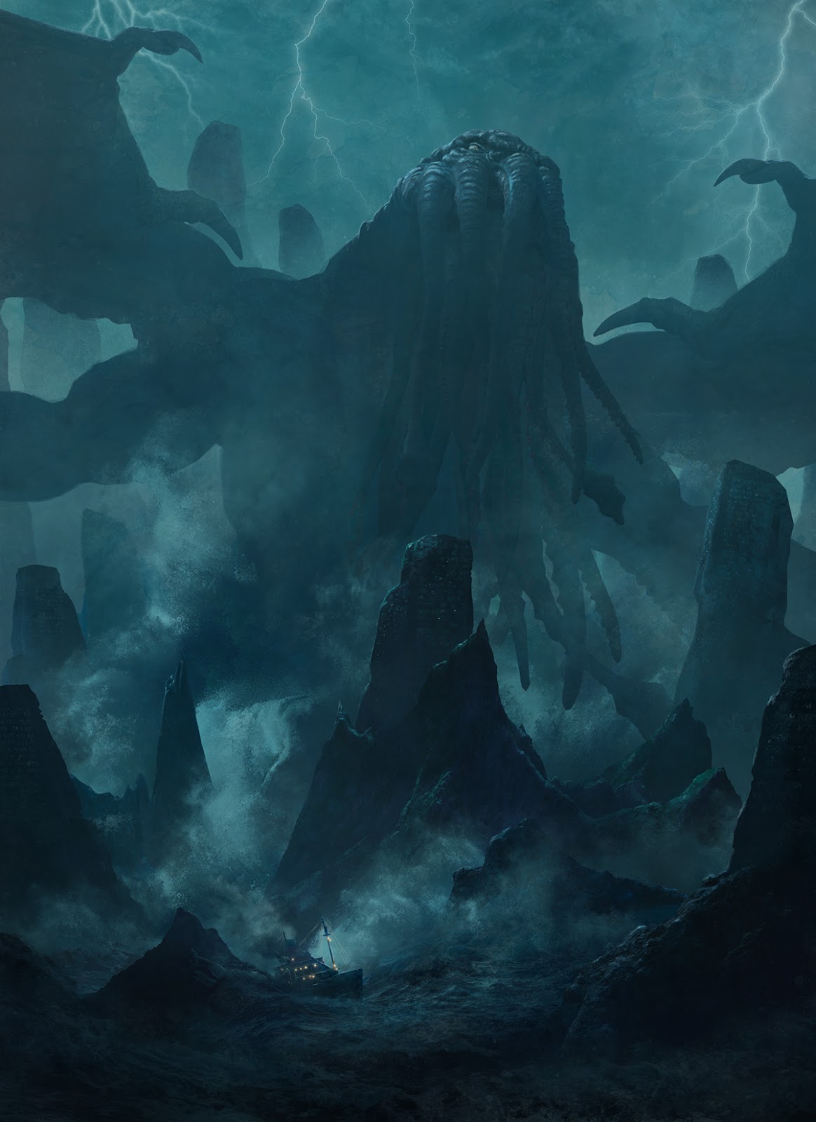 Images Stunning Art For H.P. Lovecraft Project Featuring Cthulhu