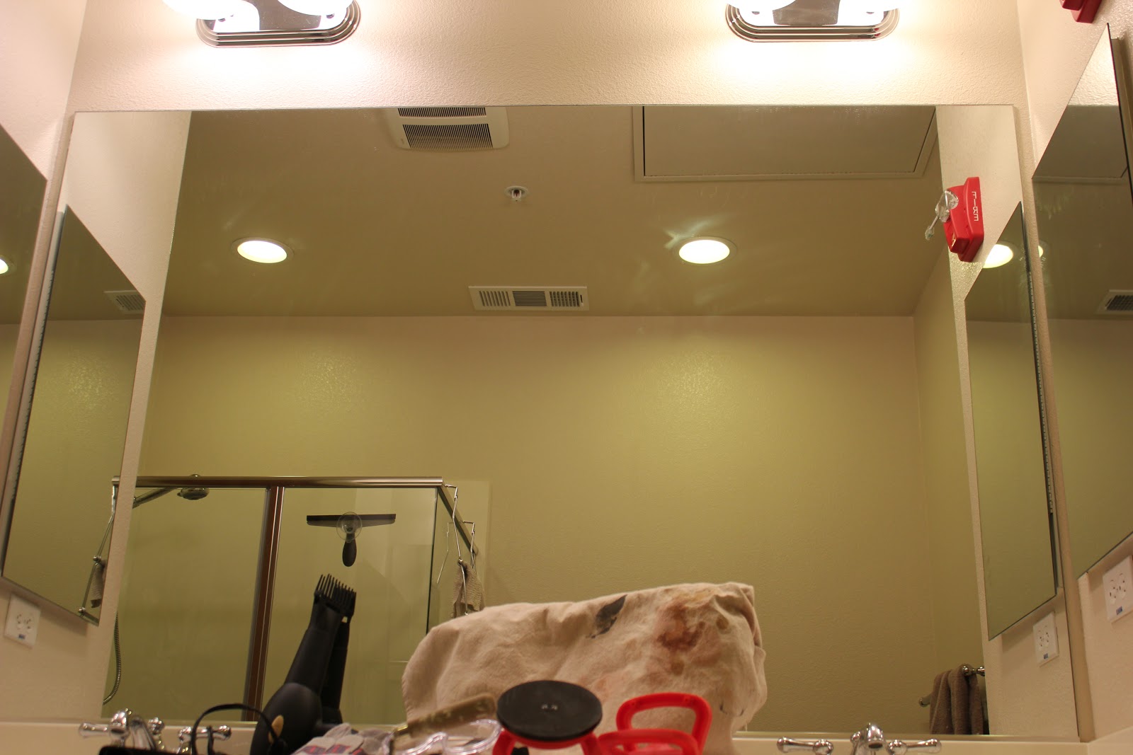 Inside the Frame The Master Bathroom Project Removing the Mirror