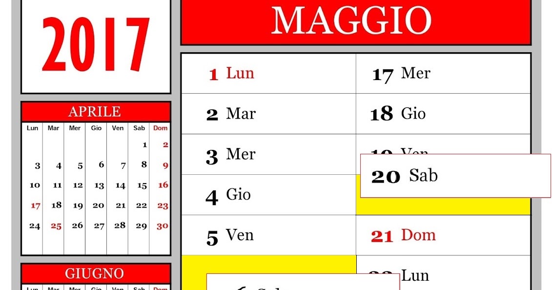 Che Giorno è Il 2 Maggio paaz: CALENDARIO DI MAGGIO