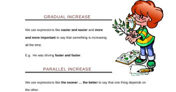 Gradual and Parallel Increase  My English Printable Worksheets