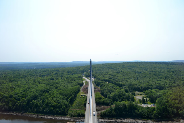 Смотровая площадка на мосту Пенобскот, штат Мэн (Penobscot Narows Bridge and Observatory, ME)