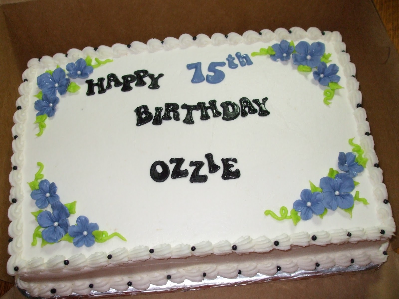 Cakes by Paula: Simple 75th Birthday Sheetcakes