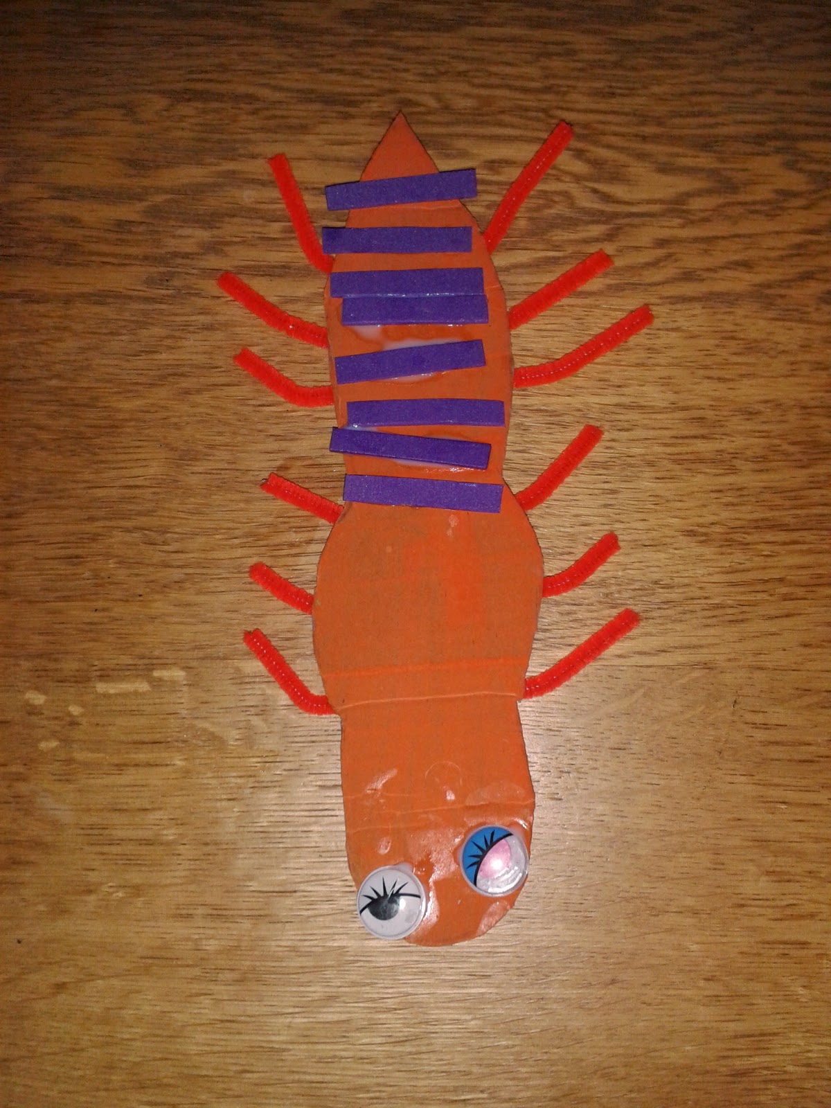 Home At The Heathers Cardboard Bugs Craft