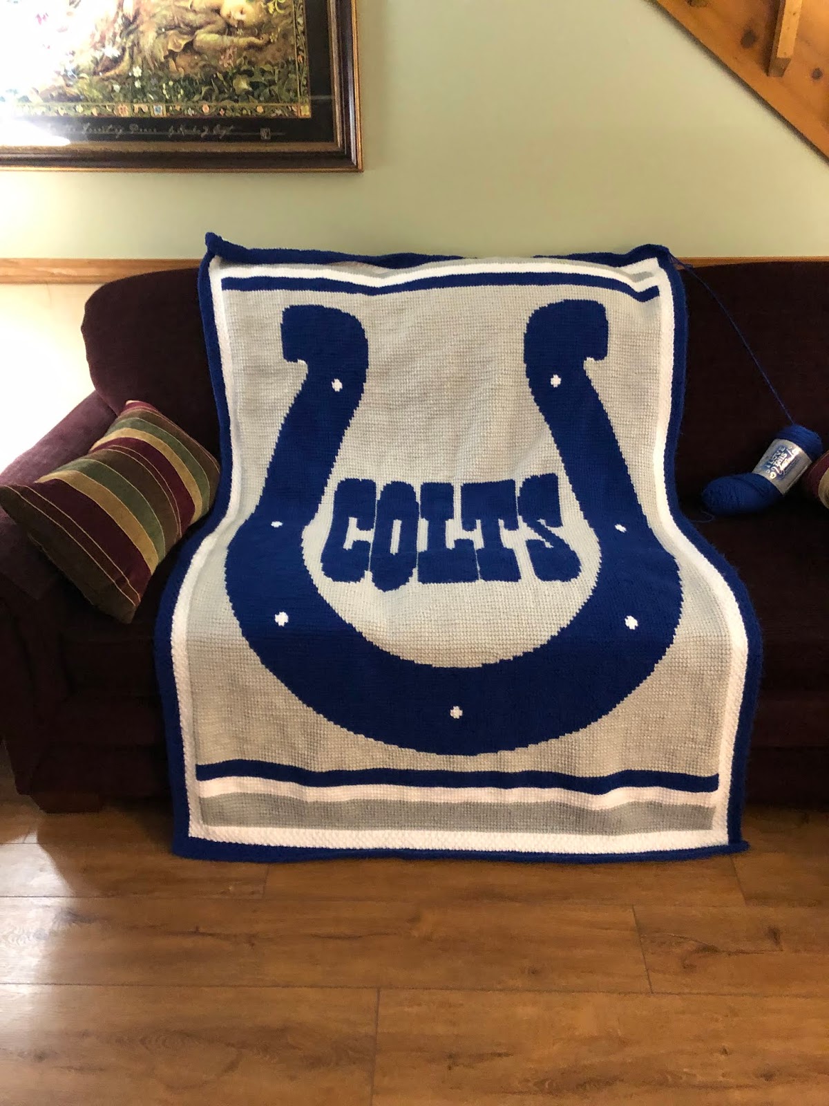 EASY PATTERNS Indianapolis Colts crossstitch pattern