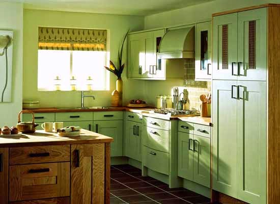 Desain Dapur Minimalis Cantik Berwarna Hijau