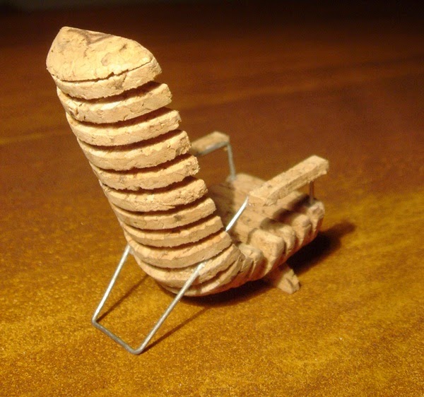 Original furniture with cork