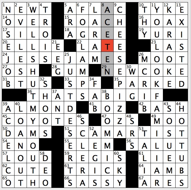 0117-16 New York Times Crossword Answers 17 Jan 16, Sunday 