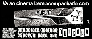 chocolate Dulcora, reclame década de 70;  propaganda década de 70; Brazil in the 70s; Reclame anos 70; História dos anos 70; Oswaldo Hernandez;